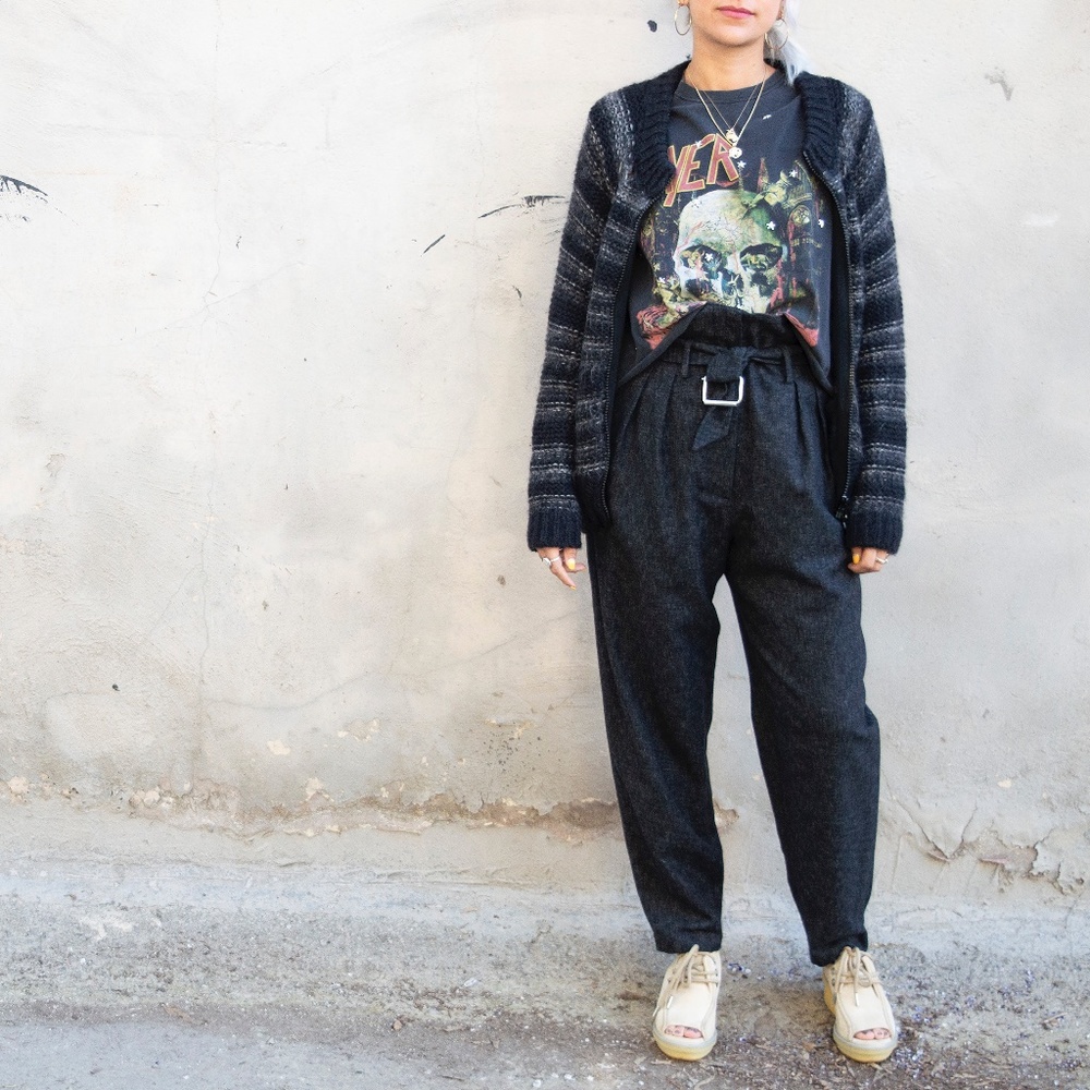 IRO High Rise Paper Bag Waist Trouser